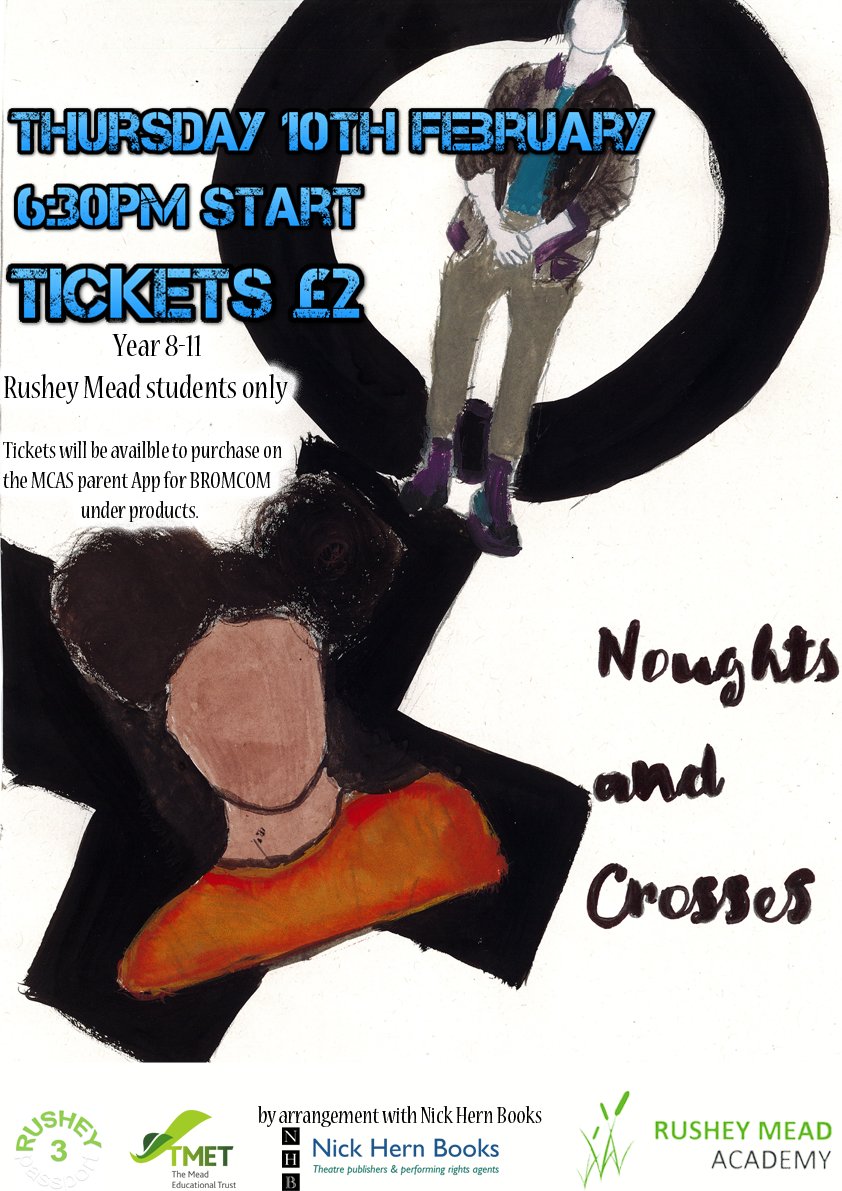 rusheymeadCArts's tweet photo. We are excited to announce tickets are on sale for this year's school production. Β£2 per ticket, open to @RusheyMeadAcad students only, from years 8-11. You can get your ticket by purchasing it through Products on the MCAS App. #Rushey3developyourself https://t.co/5ZuhjxvleB