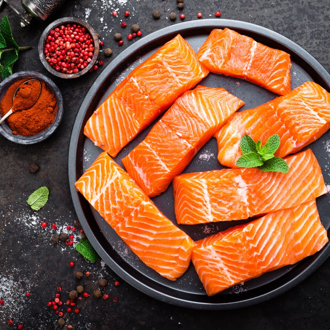 Our salmon 🍣 is sourced exclusively from Scotland. We offer a salmon box for ₤35 which contains 10 pieces of Salmon. All our fresh fish is prepared to order and vacuum sealed for maximum freshness! 020 3588 9999 #salmon #fish #delicious #homemade #recipe #comfortfood