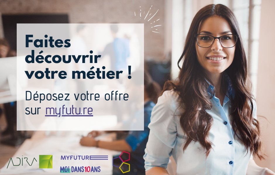 [👩‍💻 Femmes de l'#IT] : l’année scolaire n’est pas finie !

Vous pouvez encore proposer des stages de 3ème 
dans le #numérique aux jeunes filles ! Postez vos offres sur myfutu.re avec le tag #ADIRA... nous comptons sur vous 👏