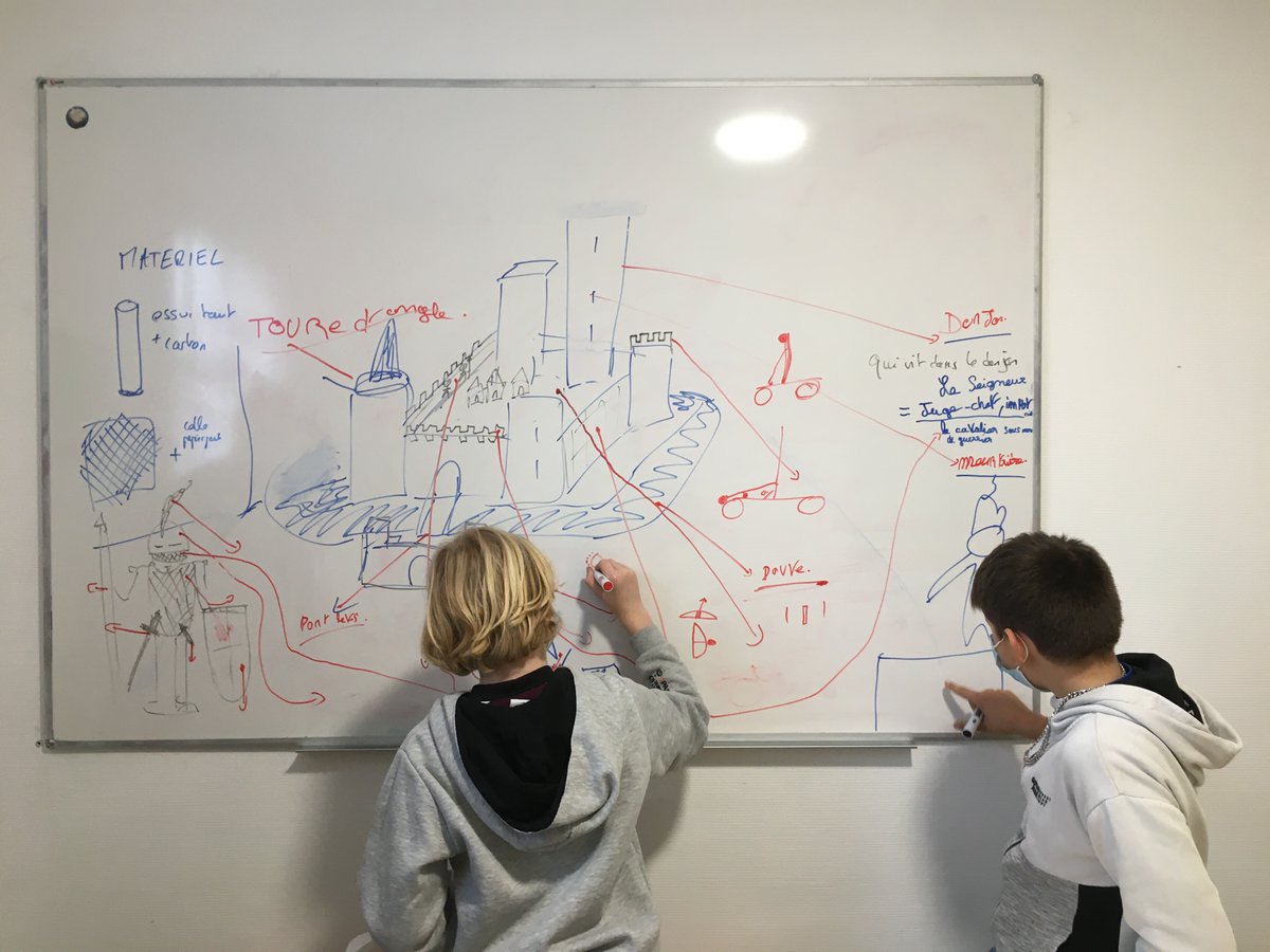 Lewillerhof's tweet photo. Aksel, Maxime, Noé, Fred, Emma et Anaïs avons parlé des châteaux forts.
Noé a préféré les armes et les armures.
Aksel a préféré les catapultes et les boulets de canon.
Maxime a préféré les latrines car les besoins pouvaient tomber sur la tête.
On a aimé les explications de Fred. https://t.co/2GWFHrhRPU