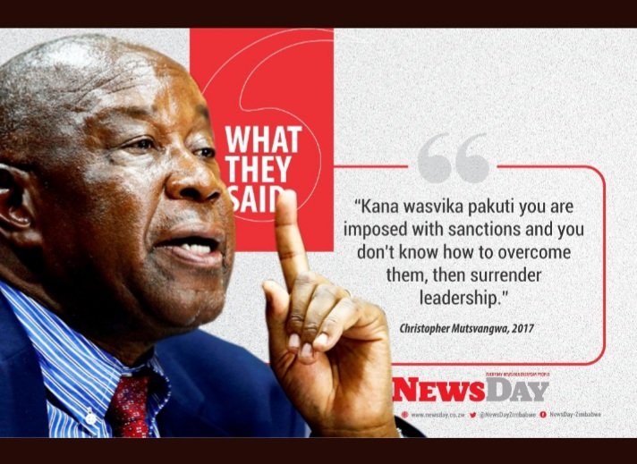 ZimDiasporaNetw's tweet photo. @Chinamasa_PA Shooting smoke. Use elections to rally and unite citizens rather. Sell your manufesto, deliver on the promises and threats and rusty lies wont find space in the new dispensation. https://t.co/kkgctvV8E0