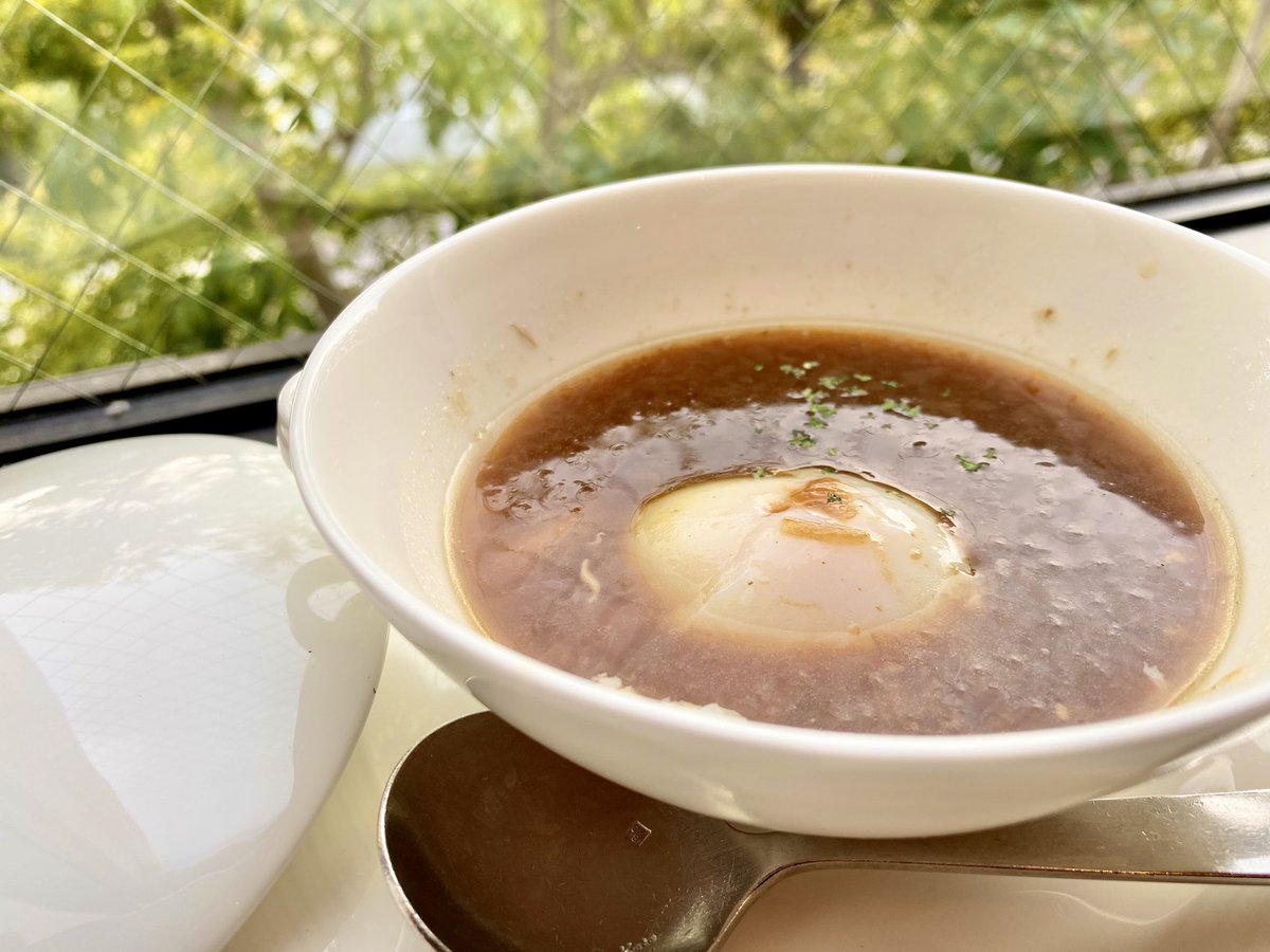 試食😋 「オニオン&エッグスープ」🧅🥚 の、の、濃厚〜😍 美味しかった😋