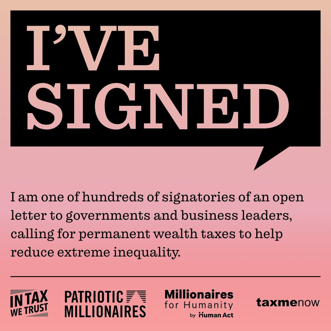 Millionaires for Humanity tweet media