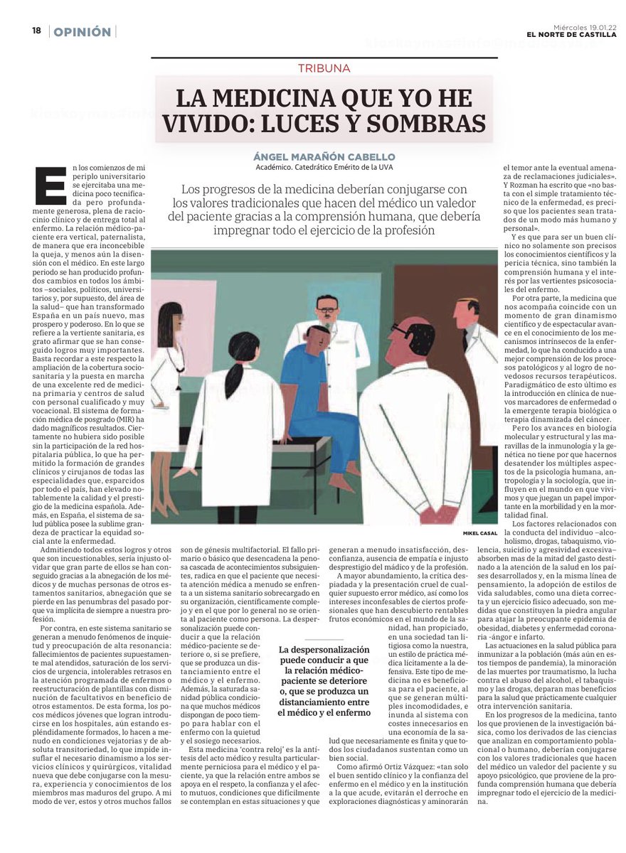 Lección de #BuenQueHacerMedico del profesor Ángel Marañon <a href="/AngelMaranonC/">Angel Marañon</a>  en <a href="/nortecastilla/">El Norte de Castilla</a> 👉
elnortedecastilla.es/opinion/medici…