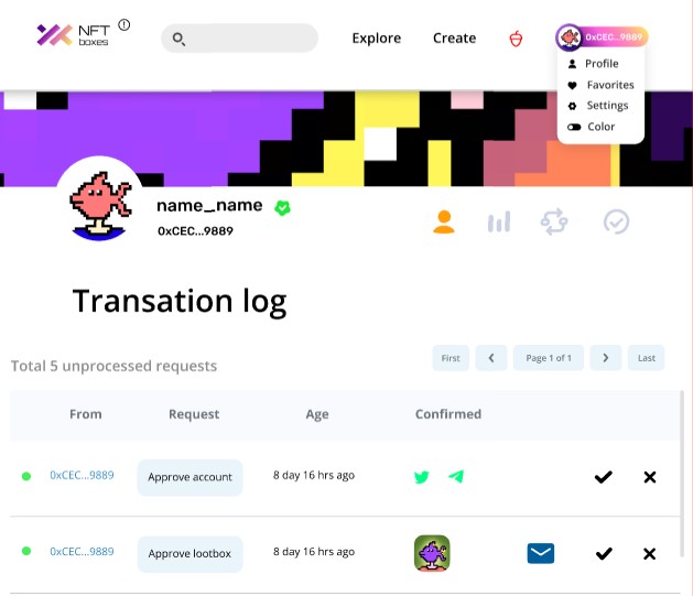 elysium_news's tweet photo. 🔥🚀 The design of mobile version of our NFTBox Marketplace is ready 🚀🔥
#NFTs #Exilon #NFT #nftplatform https://t.co/VXMlD4k8Oi