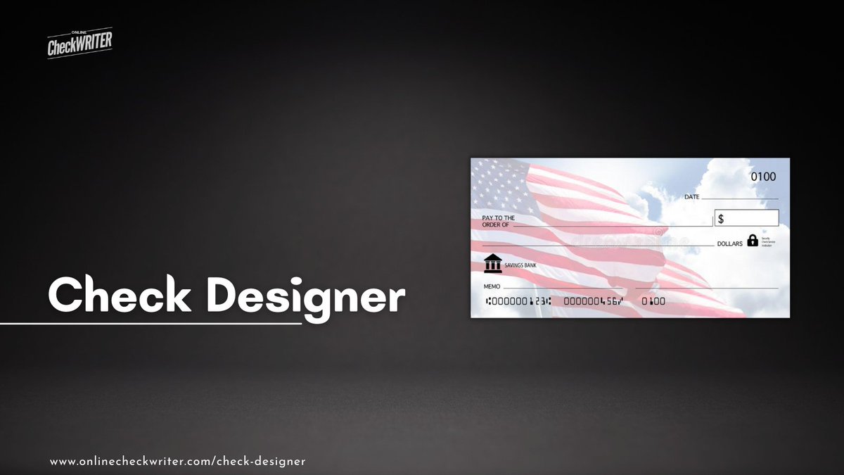 onlinecheckwriter.com/check-designer/

Design and print your checks instantly online on-demand on blank stock papers using your regular printer. Online Check Writer is the best Check Designer Software to design your customized checks with your business logo.

#CheckDesigning #Checks #Designers
