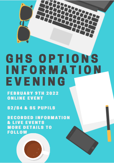 Save the date for our online options information event - Wednesday 9th February.