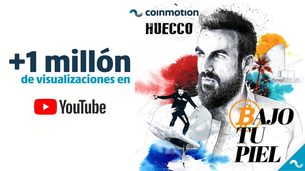 Coinmotion_es's tweet photo. 🙌 ¡Ya ha superado el millón de reproducciones en @YouTubeEspanol ! El
#criptoclip #Bajotupiel de @Huecco y que hemos patrocinado está siendo todo un éxito. 👏👏
🎞Si aún no lo has visto, puedes hacerlo aquí: https://t.co/DMJaCR5xjD https://t.co/IEmJijfYmv