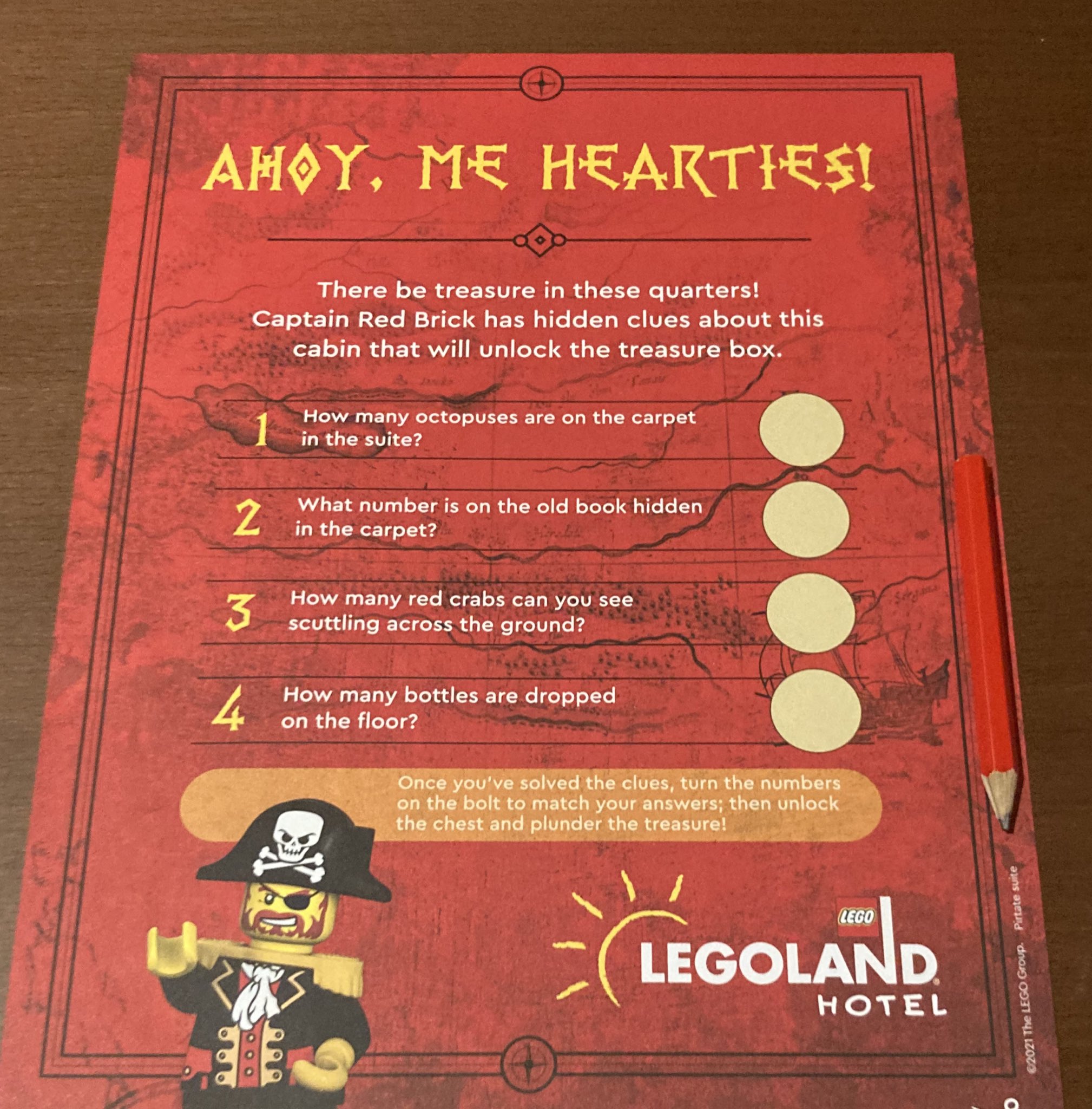 Legoland hotel sales treasure hunt