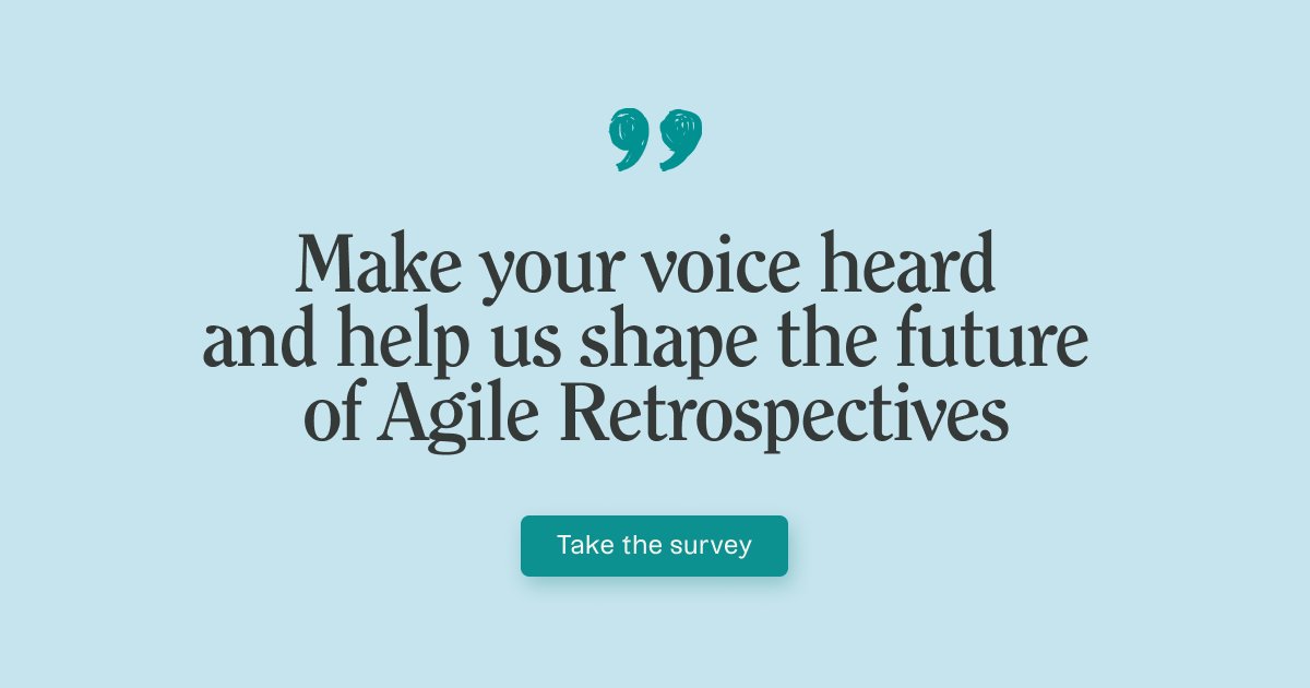 We are running a global #research on #retrospective trends and would love to hear your perspective. 🕵️‍♀️ Take a short survey and help us map the #trends and challenges both the organizers and participants of retrospectives have faced in 2021. 🔍
Thank you🖤
trends.retrotool.io
