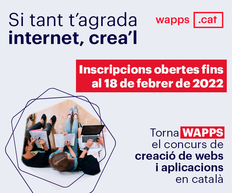 accentobert_'s tweet photo. 📢Atenció docents!👨🏫
Si voleu que els vostres alumnes participin en el concurs Wapps .cat, encara teniu fins al 18 de febrer per inscriure'ls!
Més informació 👉 https://t.co/QQawwDt6xw
#wapps #wappscat #concurswapps https://t.co/ff4EchoBbs