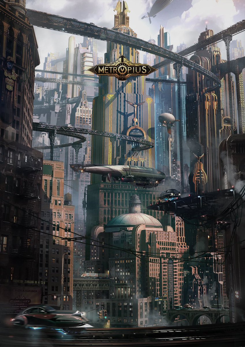 Art by J.Otto Szatmari for <a href="/metropius/">Metropius: A Retro-Futuristic Sci-Fi World</a> #steampunk
