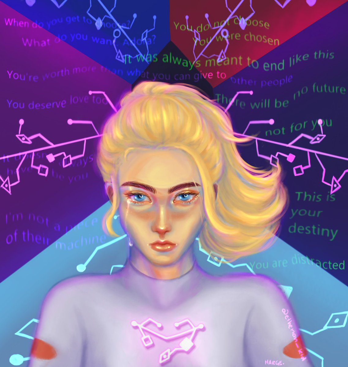 it's ADORA DAY
for their birthday i made this piece because she's worth more than what she can give to other people, she deserves love too

#adora #shera #spop