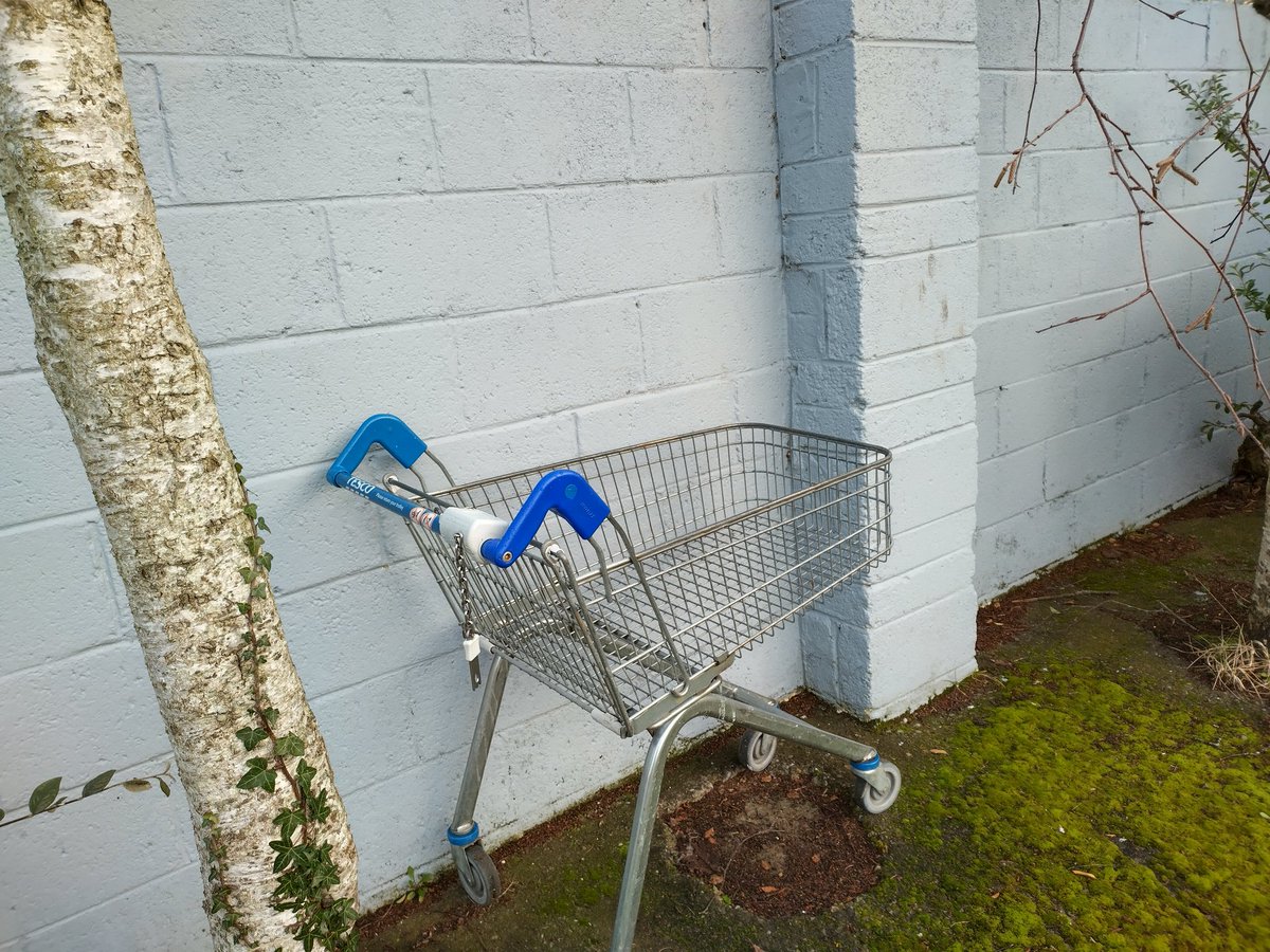 colionaird's tweet photo. Hi @TescoIrl we have an escaped trolley at the end of our cul de sac here in Castle knock if you can have someone collect it. DM me for exact location 😊 tks ! https://t.co/BVLWvUNanK