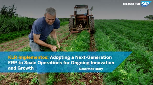 blaudoux's tweet photo. Learn how agricultural machinery manufacturer and reseller KLR Implementos is cultivating harmonized business processes to improve efficiency and transparency and ready the business for future growth. https://t.co/j4tWQpDwfa https://t.co/bViAdEYKUW