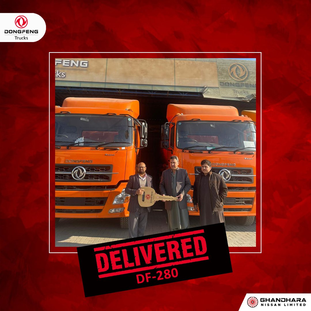 GhandharaAuto's tweet photo. Alhamdulillah!

Delivered DF280 Cement Bulkers to our valuable customer by North Team.

Head towards your nearest dealer to book your Truck now.

For further details, Dial: 021-32556924-5

#DongfengTrucks #Trucks #happilydeliverd #delivered #construction #site #Pakistan https://t.co/7U3JsukVHM
