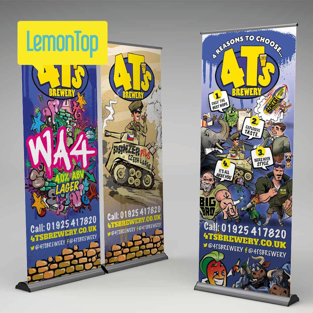 lemon_top's tweet photo. With SIBA BeerX being held in March, have you considered your exhibition display design? Did you know we also design exhibition displays for your business to help you stand out from the crowd! Today we’re featuring the work we did for @4tsbrewery 

#CraftBeer #SIBA #BeerX https://t.co/u5gqGbpsj6