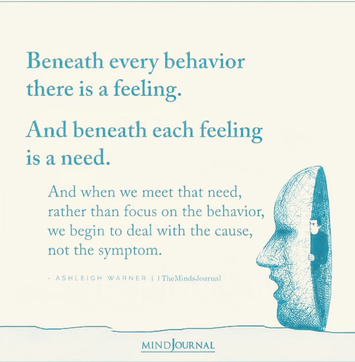 RoseEmpower's tweet photo. Beneath every behaviour there is a feeling. https://t.co/qVMu7kOaig