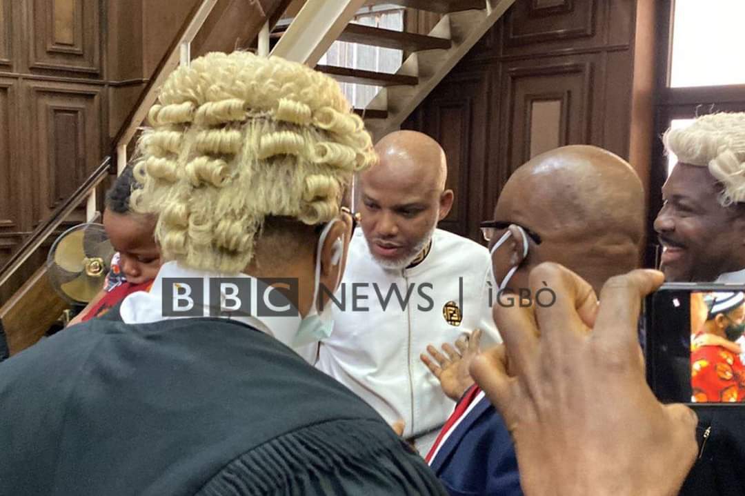 VOLTOXf's tweet photo. The Leader Of IPOB, Mazi Nnamdi Kanu Have Pleaded Not Guilty To The 15 Count Useless Amended Charges. https://t.co/YOdLz2PZdH