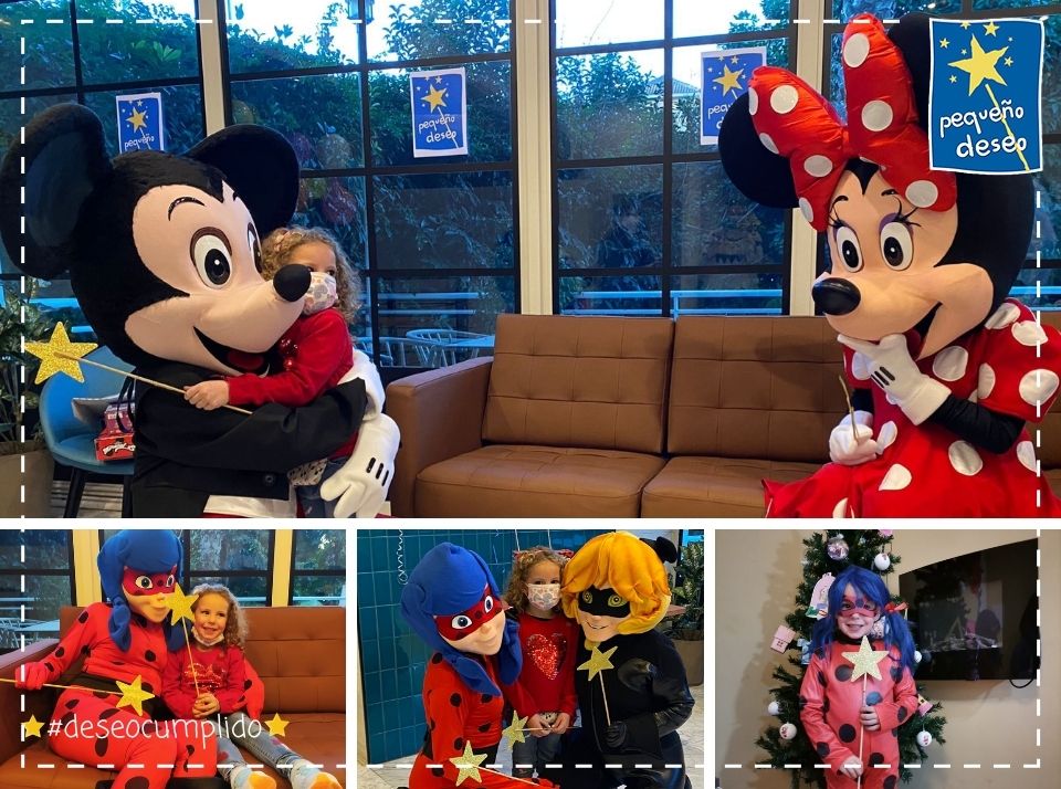 fpdeseo's tweet photo. Alexandra siempre dice que sus personajes favoritos son #Mickey y #Minnie y soñaba con poder conocerlos. Así que nuestra varita 💫 hizo su magia✨ y allí estaban esperándola. ¡Además iban acompañados de #Ladybug! Juntos hablaron, se fotografiaron y... ¡no se separó de ellos!💙. https://t.co/Duaq0kGPxw