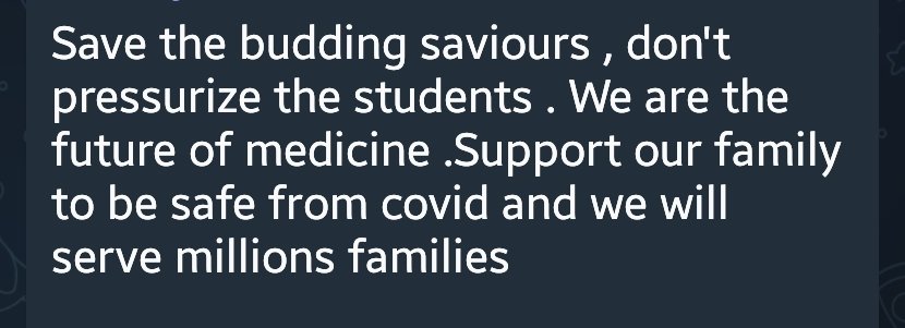 122_vaishnavi's tweet photo. #knruhs1st2ndyrMBBS
 #KnruhsNoresponse
 #Offlineclasses_in_covidsurge #ExceptMedicalcolleges_TS #noofflineexams
#savethesaviours
 #KNRUHS 
 #KnruhsNoresponse
#IMA https://t.co/hTILQCCzJE