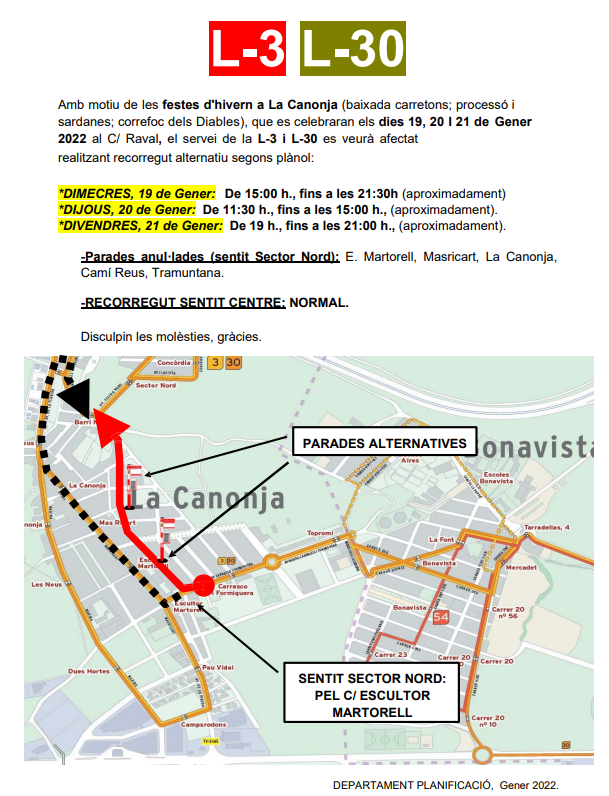 lacanonja112's tweet photo. 🚏🚍 El servei de la L-3 i L-30 #EMT es veurà afectat realitzant recorregut alternatiu segons plànol: https://t.co/gAEGJGmhAh