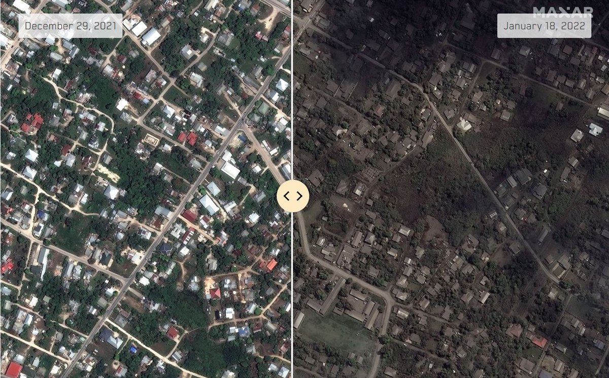 RafaelKargren's tweet photo. Last few days has been fight with the time to provide data on the extend of the damage in Tonga. All data is now freely available to everyone as part of @Maxar Open Data Program https://t.co/QrdcrCcK7K
#Tonga #Volcano #HungaTonga #PGRSC #Disaster https://t.co/l6dkSRYkQC