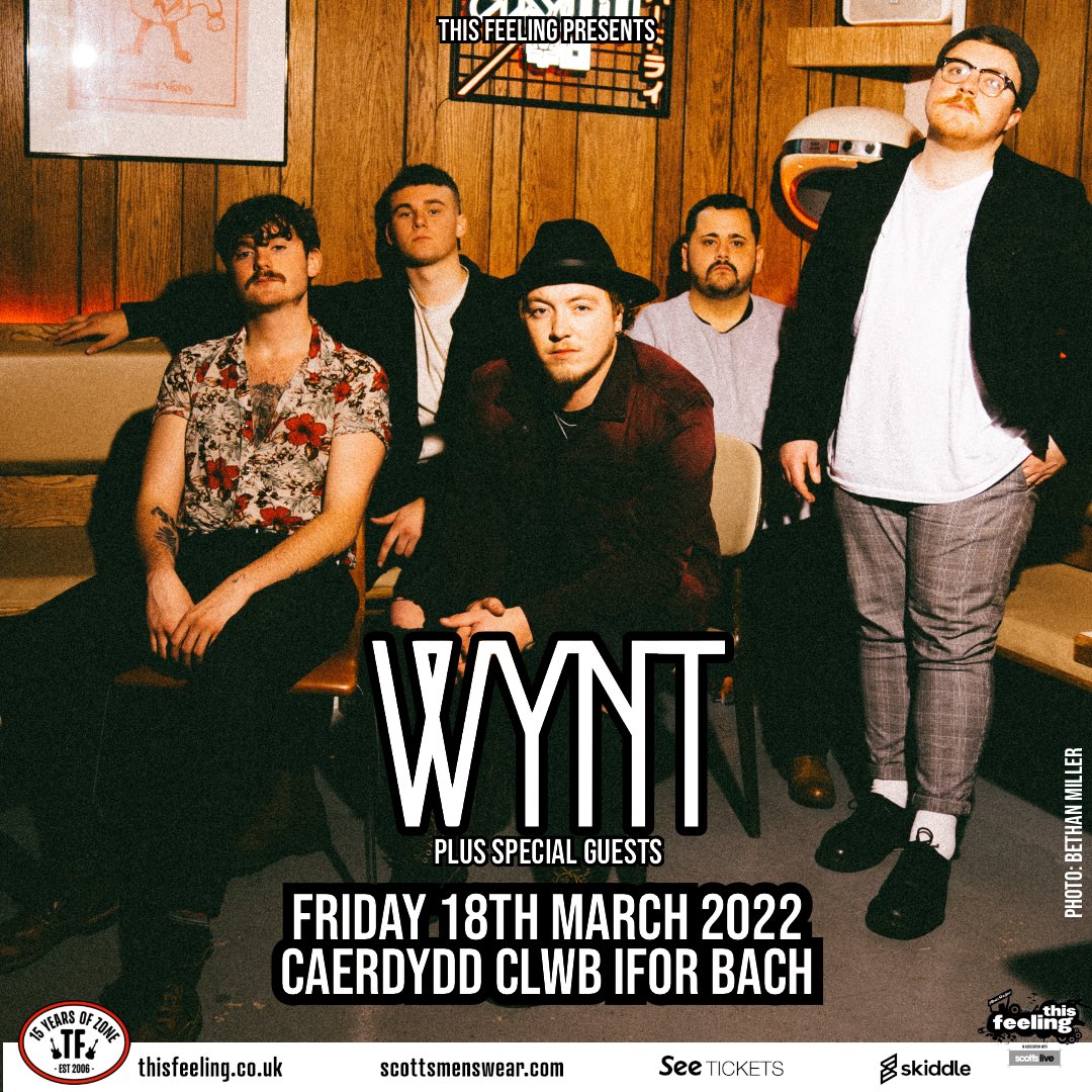 Wyntband's tweet photo. Absolutely buzzing to announce our first ever headline show 

@ClwbIforBach Cardiff, Friday 18th March

Tickets on sale 👉
10am 21st January 

Set your alarms, this is going to be huge

#WYNT https://t.co/tq2jwTDAa8