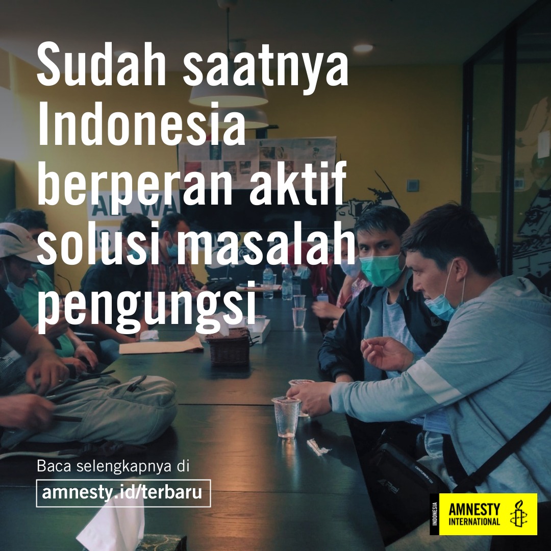 amnestyindo's tweet photo. Ketidakpastian berkepanjangan yang dialami pengungsi Afghanistan di Indonesia tidak bisa dibiarkan.

Kami mendesak pemerintah Indonesia memastikan pemenuhan hak pengungsi untuk penghidupan yang layak, dan berdialog dengan negara-negara lain untuk solusi jangka panjang pengungsi. https://t.co/fdd57gL82t