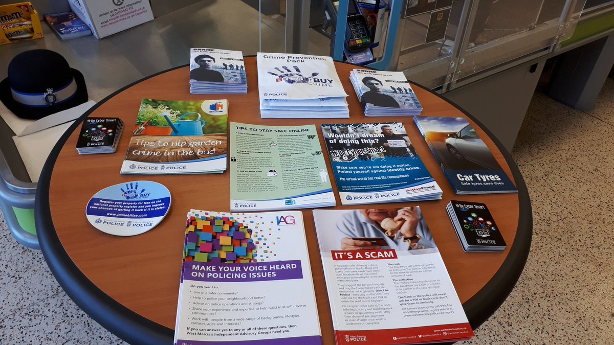 WorcesterCops's tweet photo. All set up ready for today's PACT Surgery at Co-op Ombersley Road. If you are out and about pop in and say hello and pick up some crime prevention advice leaflets. 40399 #communitypolicing #saferneighbourhoodteam https://t.co/5AxR9wwfzP