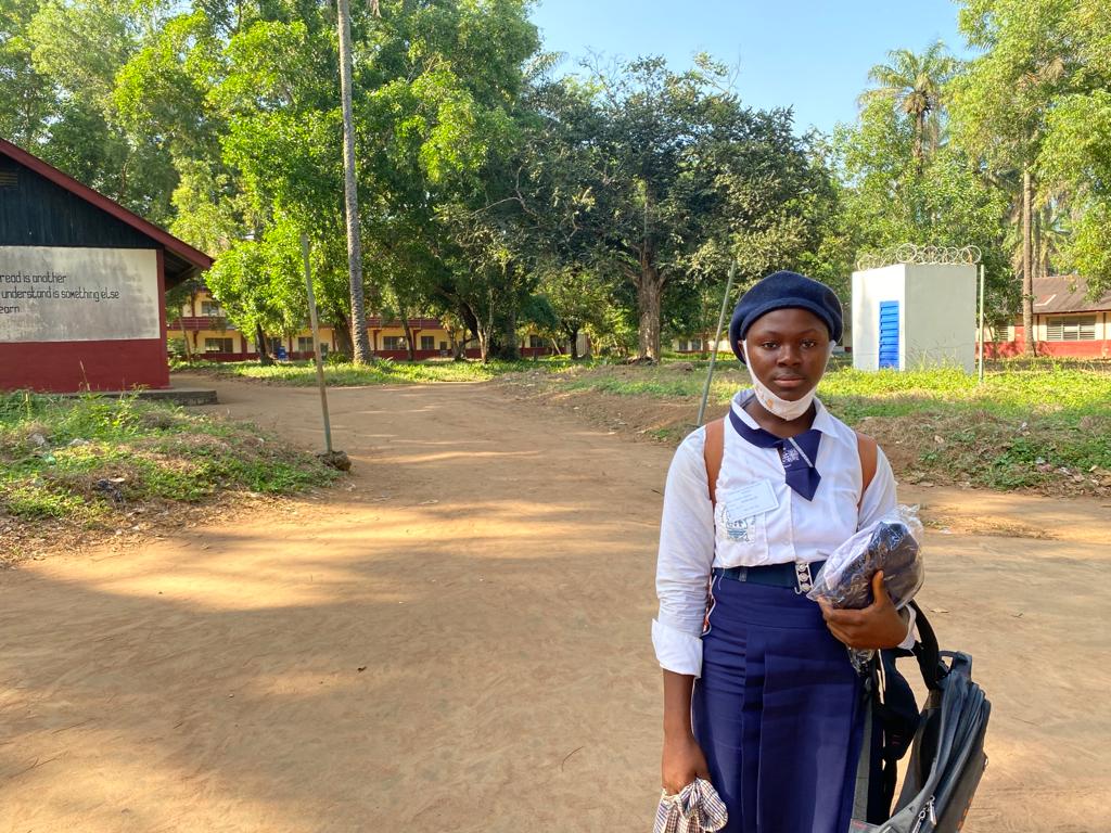 Fatmata S. Kamara was among almost two million children forced to stay at home when schools closed in 2020 as part of #Covid-19 mitigation strategies. Find out what we did in ensuring she continued her education amid the COVID-19 pandemic: bit.ly/3tFYPv9