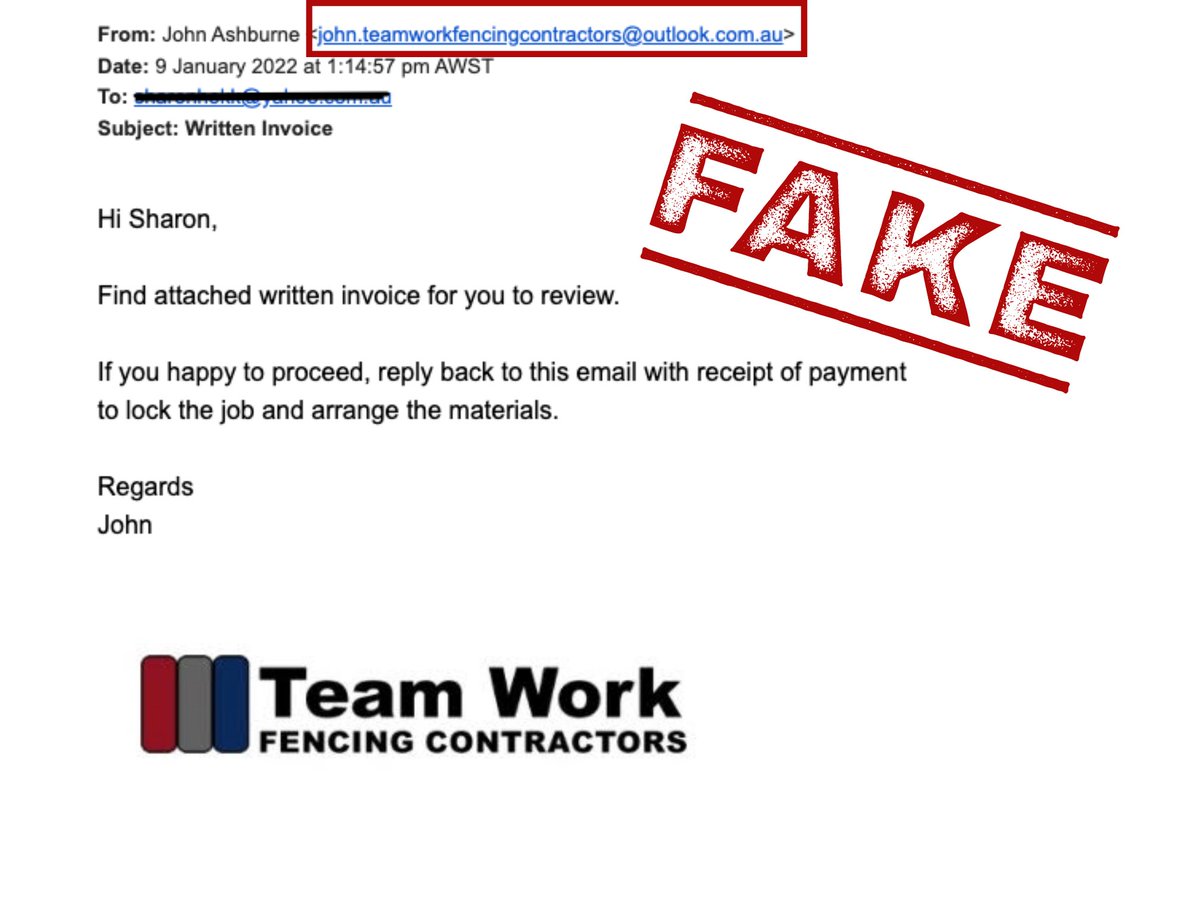 TeamWorkFencing's tweet image. Fraud Alert! Please notify us if you have been contacted by anyone pretending to represent Team Work Fencing Contractors and demanding payment.