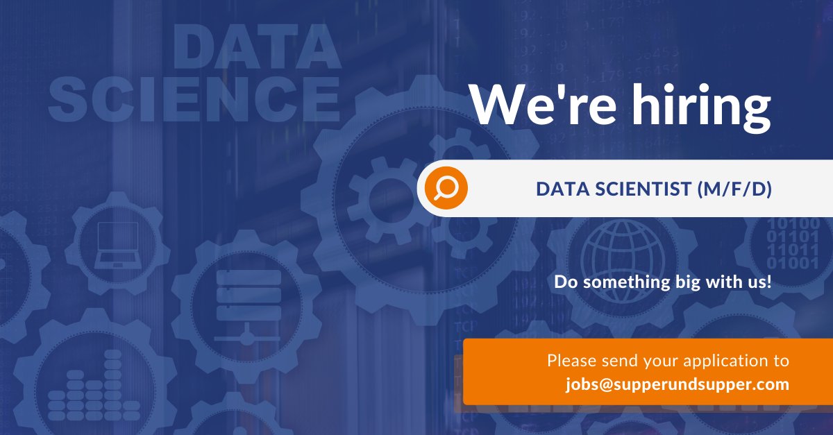 SupperundSupper's tweet photo. #datascience is your thing? Do you want to take on responsibility and take care of customer projects? Then have a look at the opportunities with us as a Data Scientist https://t.co/99VAUoImH4 :)  #datascientist #datasciencejobs #dataanalytics https://t.co/2N9cUG6ufS