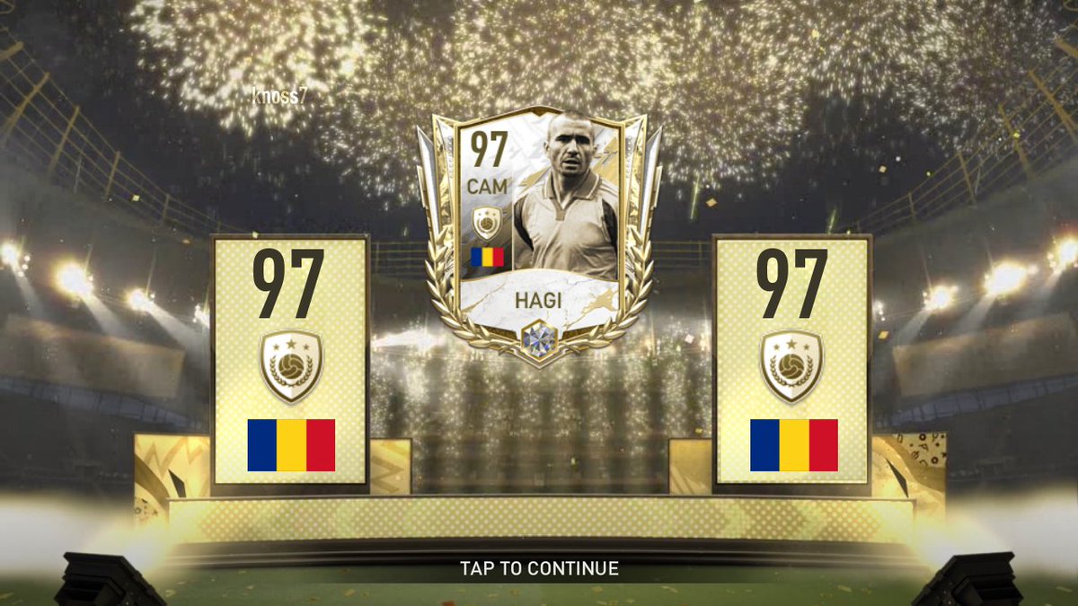 k7graphic's tweet photo. What a pack! 🤯

#FIFA | #FIFAMobile | #FIFAMobile22 | #Hagi https://t.co/k4oasUVqbU