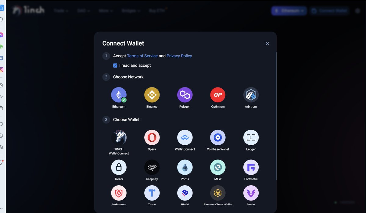 1inch's tweet photo. 🎊🥳 Hey, @opera team! Congrats on the official launch of the Crypto Browser Project 🔥

🙌 Another huge step towards wider #crypto adoption.

✅ From now on, you can easily connect to #1inch via #OperaWallet! https://t.co/2olu5LNCdB