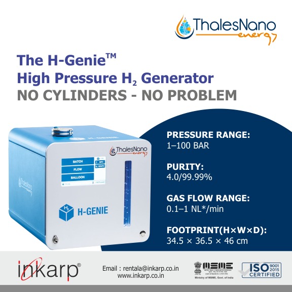 inkarpindia's tweet image. Access high-pressure hydrogen safely for your lab with the world’s first smart hydrogen generator for chemists.

H-Genie from #ThalesNano
#thalesnano #hydrogengenerator #Hgenie #chemistry #hydrogen #labequipment #laboratory #inkarp #inkarpservices