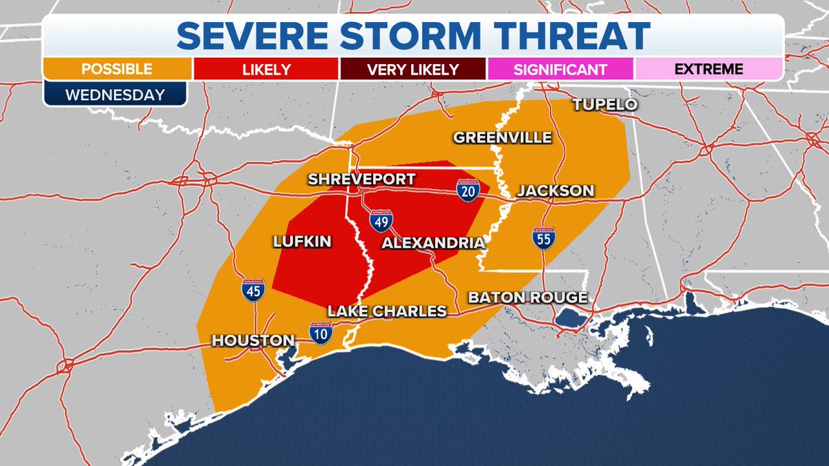JaniceDean's tweet photo. Another busy map with dangerous wind chills across the Northern Plains, the risk for strong to severe storms for the South, another blast of snow and ice for the Southeast MidAtlantic and the threat of another Nor'Easter this weekend. #Herewegoagain! Please stay #weatheready. https://t.co/wQppjatRUY