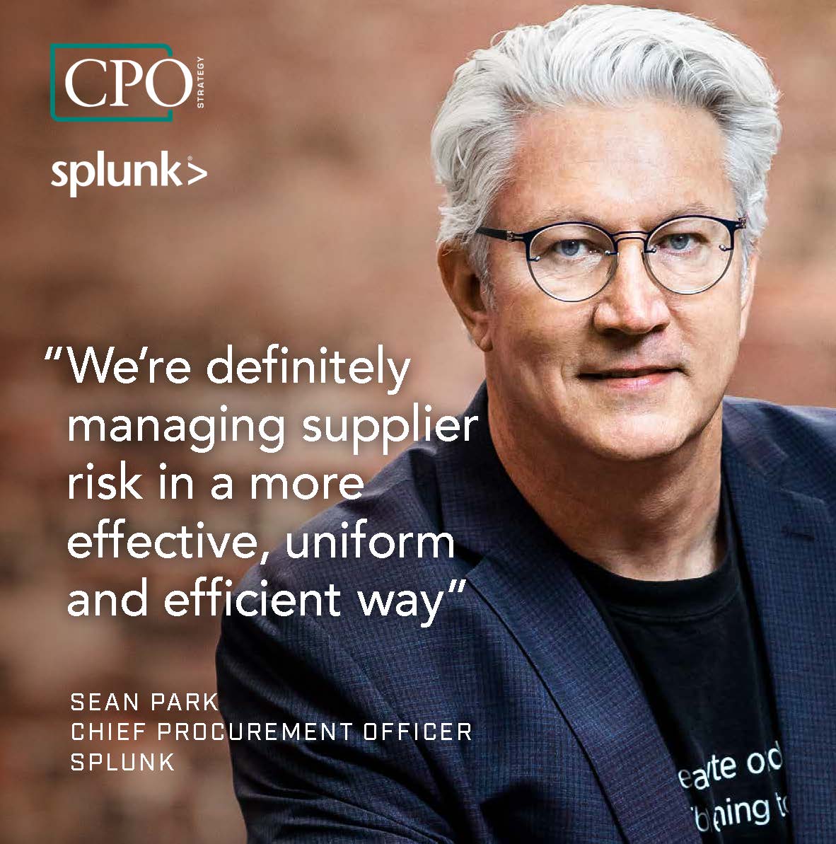 CPOstrategy's tweet photo. Sean Park, CPO of #software organisation @splunk chats to us about the #procurement functions #transformation.

📖 👉  https://t.co/5g4fMvMmyI 

🤝 @acquis 

#digitalprocurement #sustainability #procurementteam #cpo https://t.co/bMdShGLJda