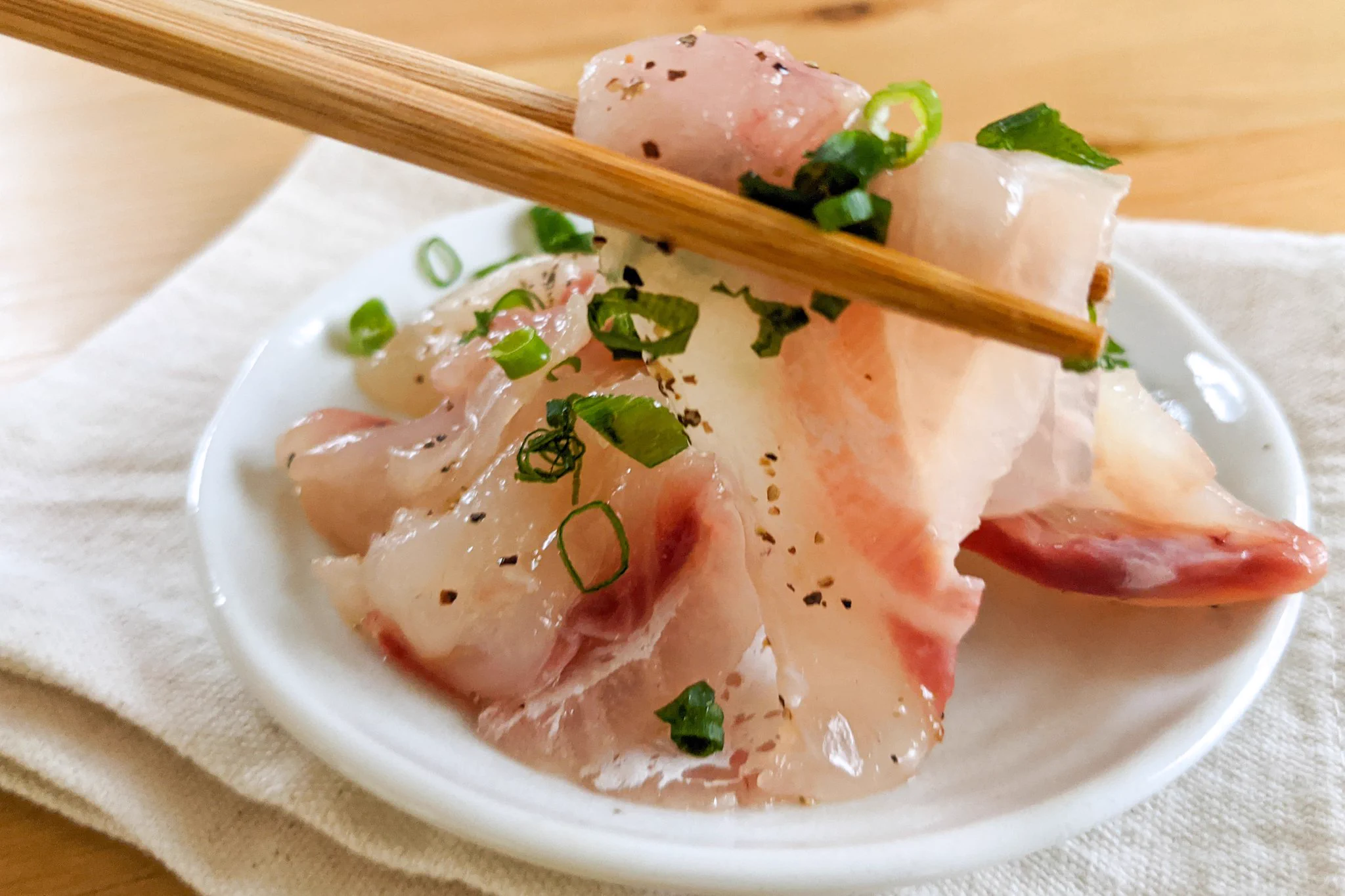 お試しあれ！超絶品「鯛の中華風カルパッチョ」