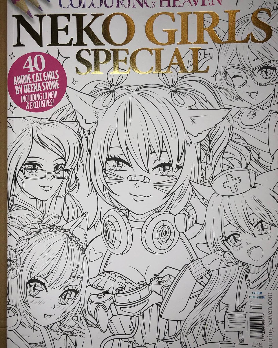 Haven't practiced my pencil colouring in awhile. Please note I did not draw  the artwork, it is from the “Neko Girls Special” Colouring Heaven book.  #arteza #artezacolouringpencils #beginnerartist #manga #mangaart  #mangacolouring #colouringheaven #, image size:960x1200