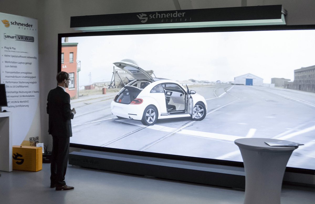 TechSchnell's tweet image. The next generation - Laser #powerwall with high-resolution #3Dstereo from Schneider Digital.
- cutting-edge #laserprojection
- patented pixel processing technology,
- camera-based colour space calibration,
- mobile Powerwall with #frontprojection.

#VirtualReality #3D #PowerWall