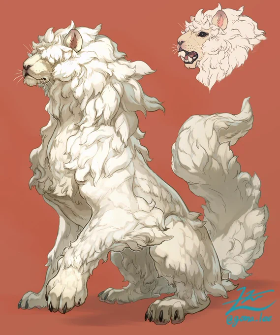 Alpaca Lion🦁

#gomalemo_work 
https://t.co/dVhWBgawSi 