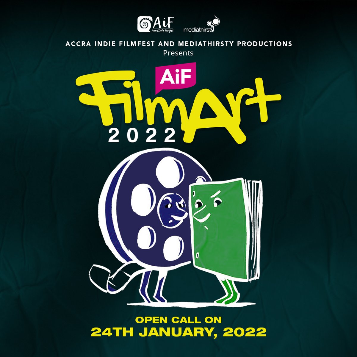 Mediathirsty's tweet photo. Your #screenwriting questions answered and a chance to have your script producedโฆ
#AiFFilmArt2022 #AiFFilmArt #BritishCouncil @ghBritish #ShortScripts #ShortFilmScripts #AccraIndieFilmfest @accraindiefilm1 https://t.co/MNNrCZQFU3 https://t.co/NFuoUEendv #Mediathirsty https://t.co/GGBDw6ZWqO