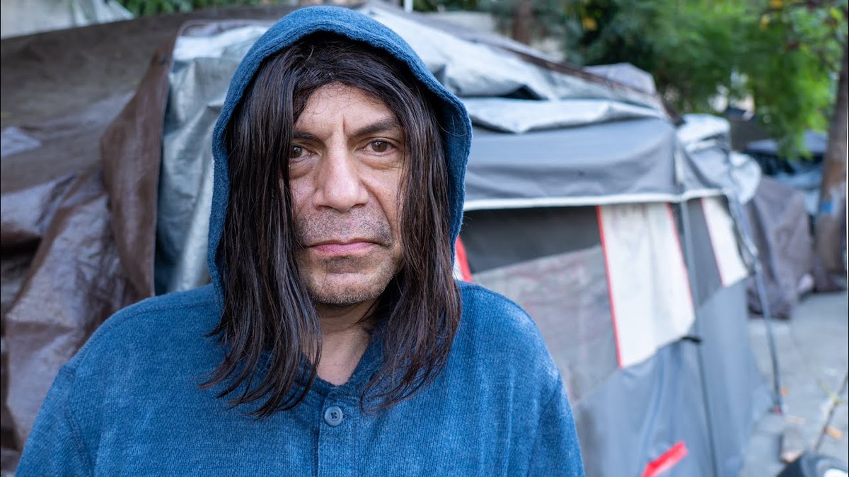 invisiblepeople's tweet photo. Cities across the US are making homelessness illegal yet not providing support for homeless people to get out of homelessness. Steve says making homelessness illegal will just move homeless people around, doing nothing to end homelessness - he’s right. https://t.co/slnsjYKytX https://t.co/q2eUbHFNGf