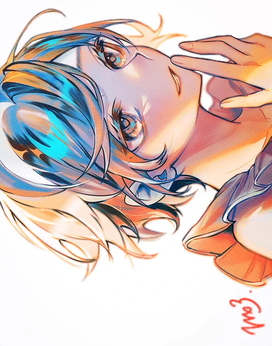 🍊🍊🐬🐬
 #イラスト 