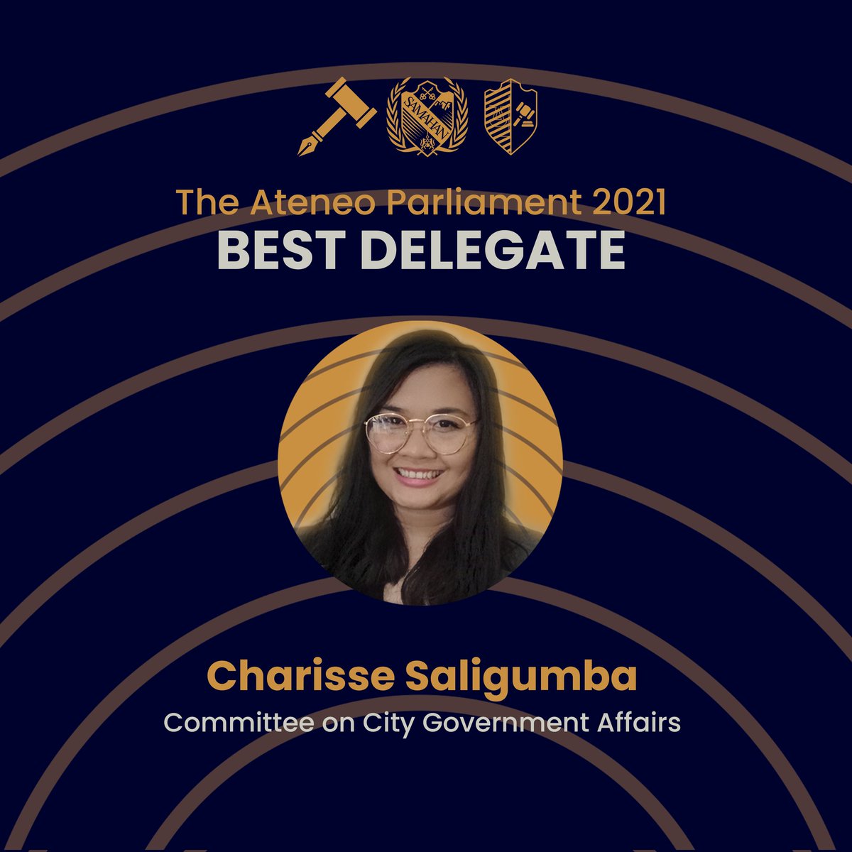 theateneopar's tweet photo. #IkawNaman proudly presents the Best Delegates of The Ateneo Parliament 2021! 🏆✨

This set of delegates exhibited exemplary commitment and truly championed the causes they believe in through the power of policy-making.

Congratulations, delegates!
[2/3] https://t.co/4hOM98IuRp