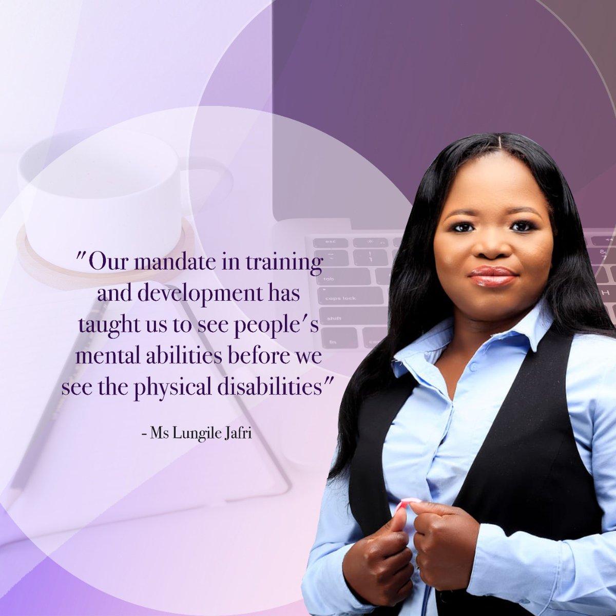 Inclusion matters for people living with disabilities.

TRAIN - EMPOWER - DEVELOP - EMPLOY - SUSTAIN

#solutions #traininganddevelopment #Empowerment #skilldevelopment #solutions #traininganddevelopment #Empowerment #skilldevelopment #futureofwork #Entrepreneurship