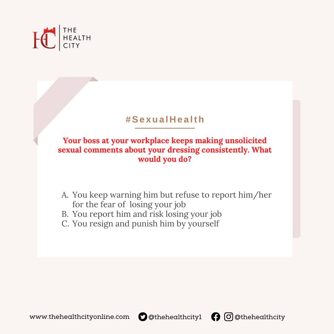 thehealthcityhq's tweet photo. If you were in this situation, what would you do? And what’s the best advice you can give someone in this situation?
Share your thoughts below!
#TheHealthCity
#TheBetaLife
#SexualHealth https://t.co/5AijJUwEzP