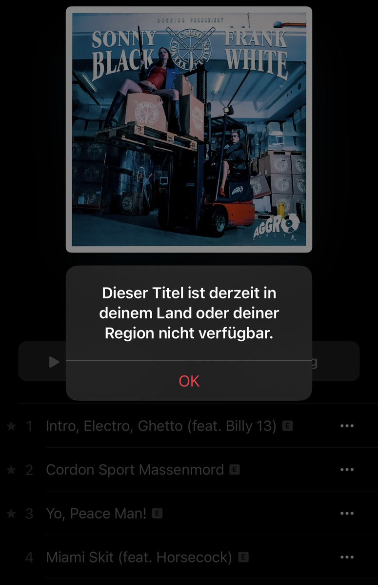 CCN auf Apple Music ab heute auch nicht mehr verfügbar.