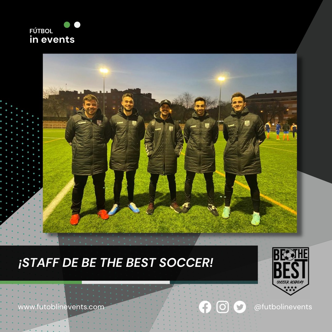 ✅ Presentamos al staff técnico que dirigió este domingo la sesión de entrenamiento en <a href="/bthebestsoccer/">BE THE BEST SOCCER</a>

💡¿Sabías que ..? Cada fin de semana asisten a nuestra academia diferentes entrenadores que están o han estado en clubes de alto rendimiento.

<a href="/futbolinevents/">Futbol In Events</a> 
<a href="/hummelspain/">hummel ES-PT</a>
